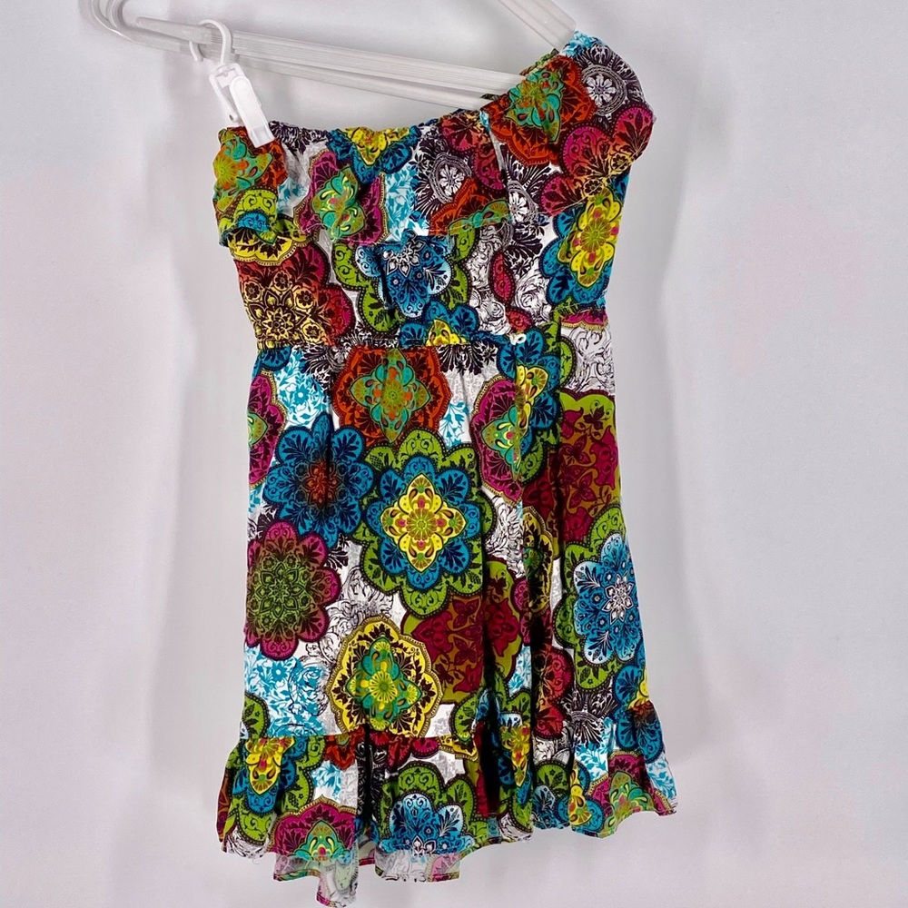 Accidently in Love Strapless Floral a Dres…